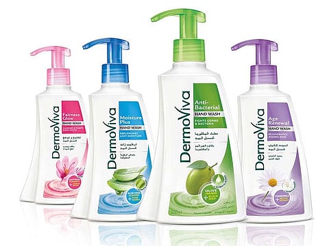 The DermoViva range of handwashes, from Dabur