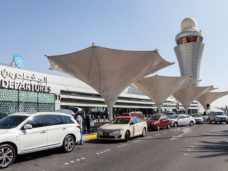 Stock Abu Dhabi International airport