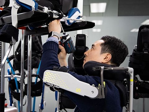 Exoskeleton suits turn car factory workers into Human Robots