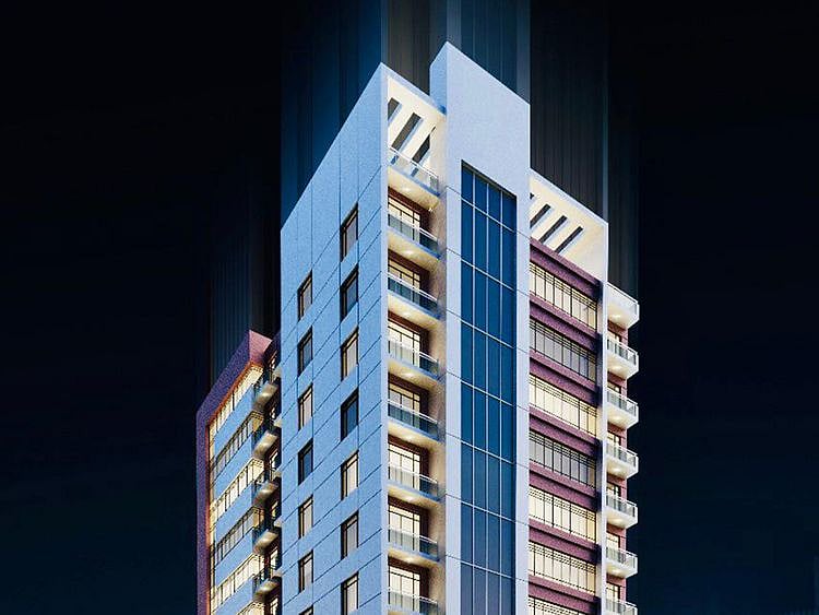 The Shadaab Noor Tower is a fully-furnished apartment building in Al Furjan