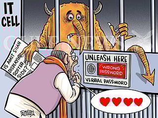 Cartoon from Satish: Amit Shah goes soft in latest outreach