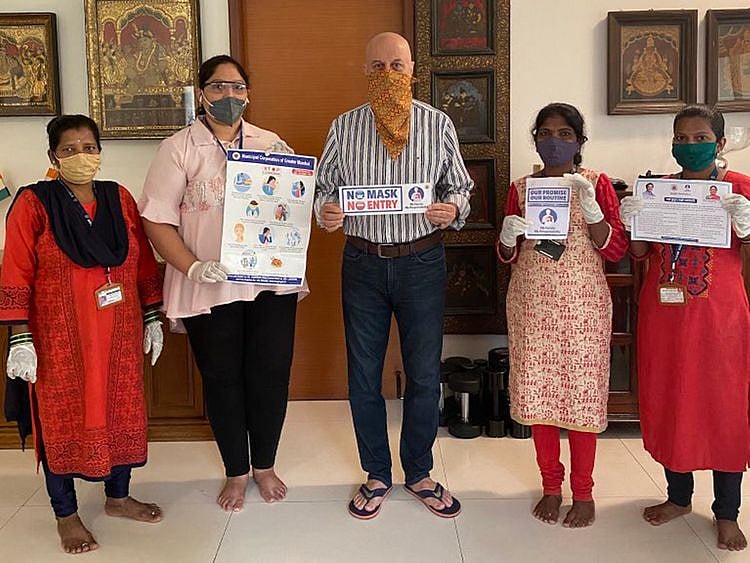 Anupam Kher BMC workers