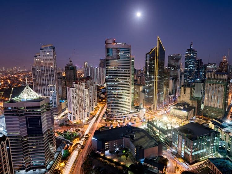 Philippines Makati skyline