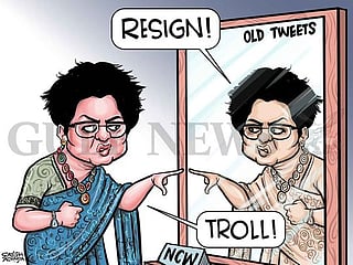 Cartoon from Satish: Rekha Sharma under fire in India for hate tweets