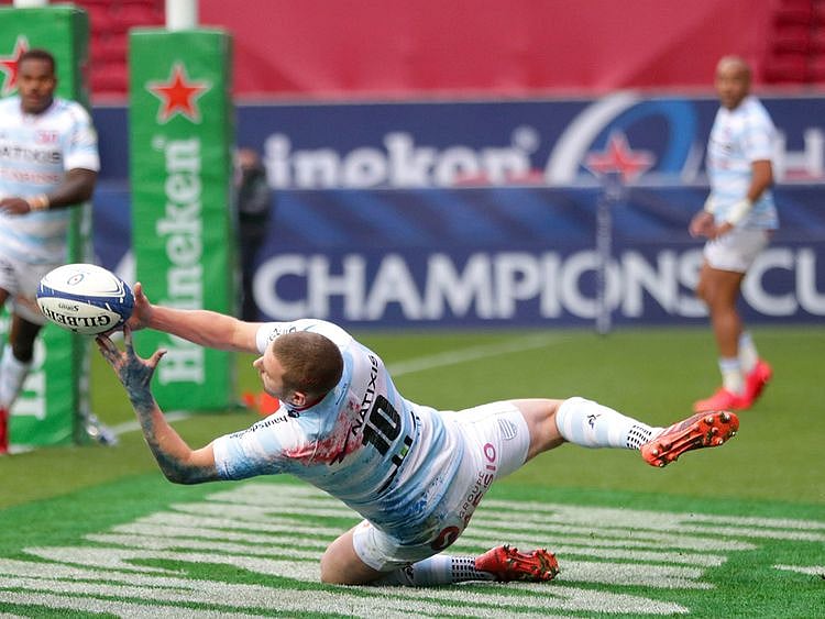 Finn Russell in action for Scotland against Georgia 