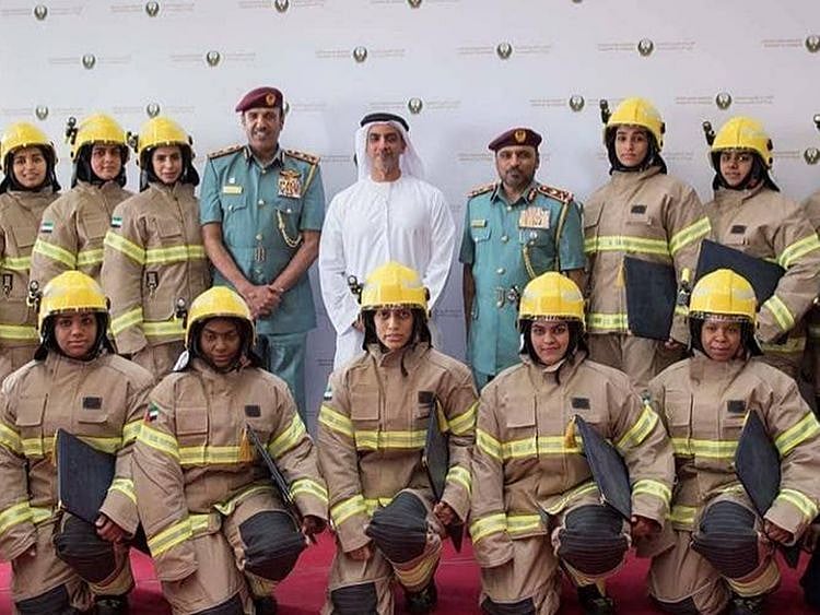 NAT SHK SAIF WITH AJMAN FEMALE FIGHTERS-1603517540675