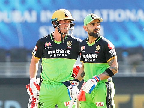 File photo: AB de Villiers and Virat Kohli