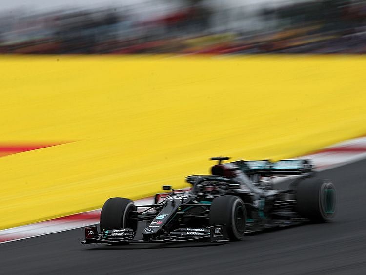 Lewis Hamilton overcame early scares to win in Portugal