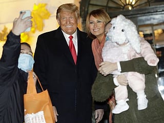 In Pictures: Trumps celebrate Halloween at the White House
