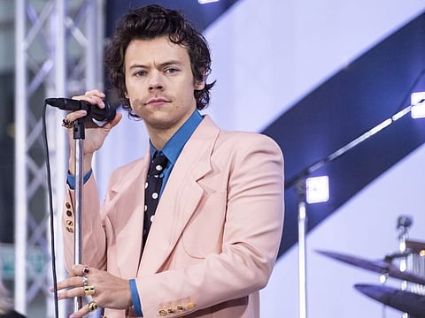 Harry Styles performs on NBC's Today show on February 26, 2020, in New York.