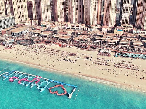 The obstacles will be arranged in the shape of ‘I Love Dubai’. The participants will first have to run 100 metres on the sand and then swim to reach the inflatable obstacles.