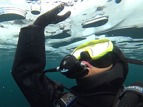 Laila Al Habsi is the first Arab woman to dive in the Baikal, considered the deepest and oldest lake in the world. 