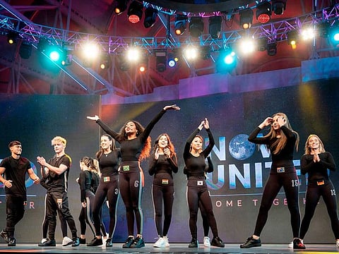  Dubai Global Village broke a new Guinness World Records title for the “most videos in a music medley video” during Friday night’s ‘Global Gig.