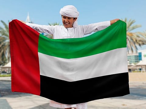 What do the colours of the UAE flag mean?