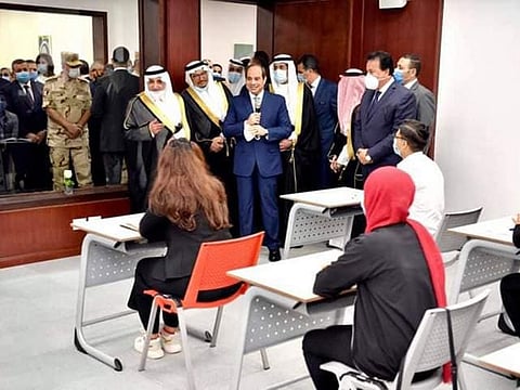Egyptian President Abdul Fattah Al Sissi opens the King Salman International University in Sharm Al Sheikh.