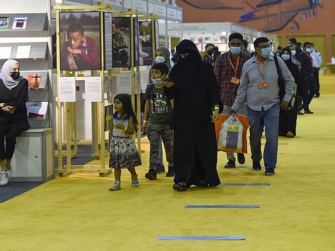 Visitors at the Sharjah International Book Fair. 