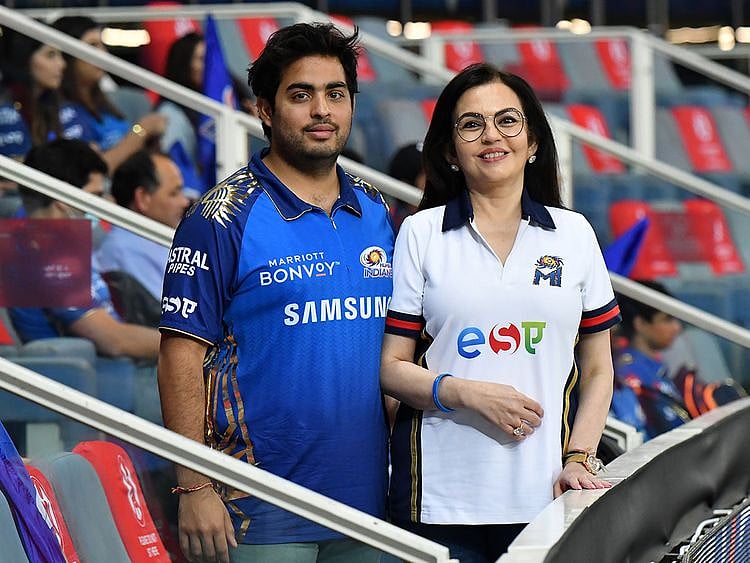 Nita Ambani and Akash Ambani