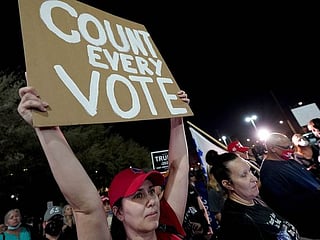In Pictures: Americans rally over post-election uncertainty