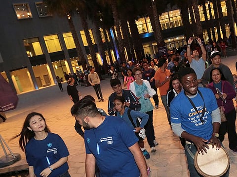 Students at event in NYU Abu Dhabi recently. Picture for illustrative purposes only.