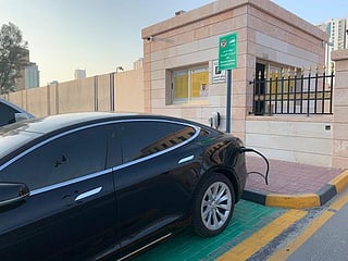 This UAE police station provides unique service to charge electric vehicles
