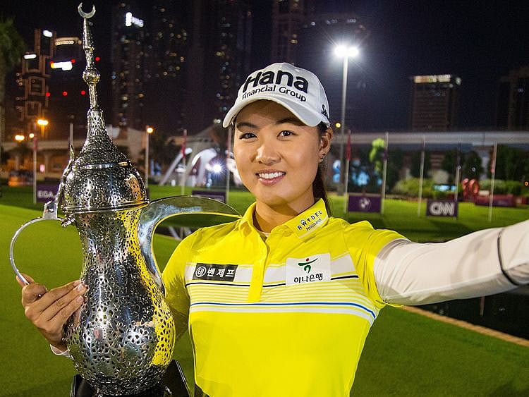World No. 9 Minjee Lee wins Omega Dubai Moonlight Classic