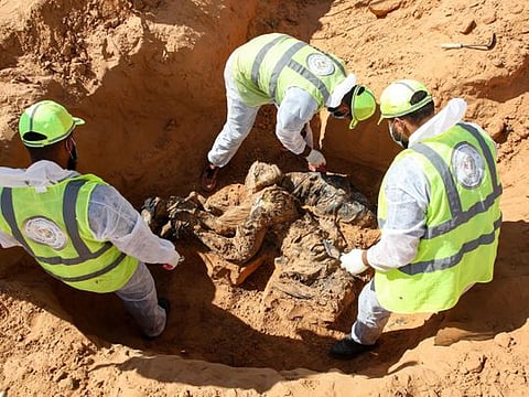 Photos: Seventeen bodies unearthed in Libyan mass graves