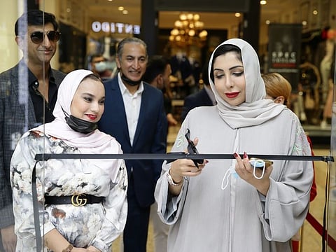 Sheikha Hend Bint Faisal Al Qasimi at the opening of Scentido Boutique on October 29 at Sahara Centre in Sharjah