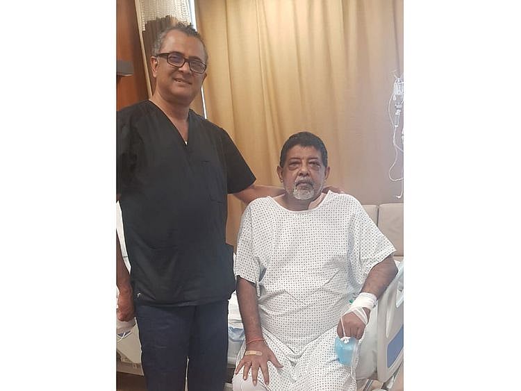 Manoj with Dr Bhat
