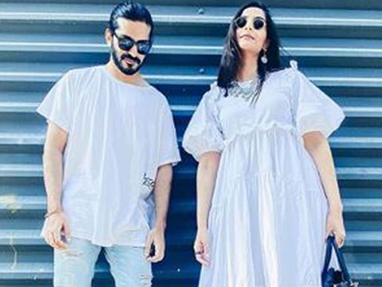 Sonam Kapoor with her brother