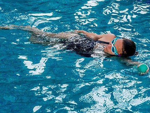 In Pictures: Aquafit, an unusual water-based workout at Dubai fitness challenge