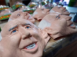 Japanese company busy making Joe Biden rubber masks