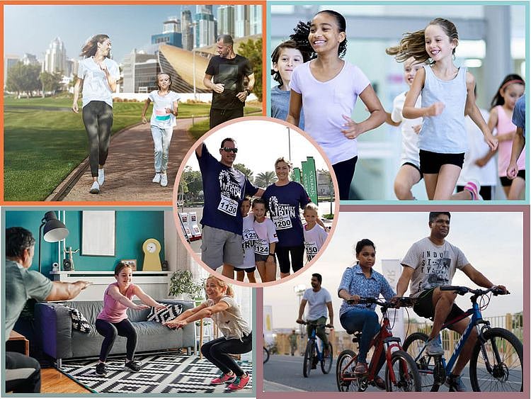 Dubai fitness challenge with kids