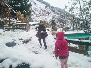 Photos: Many districts in Himachal Pradesh get season's first snowfall