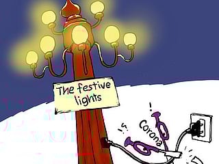 Cartoon: Coronavirus fails to dampen festive cheer