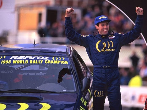 When Colin McRae was on top of the field - after being the world champion of 1995 World Rally Championship.