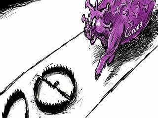 Cartoon: Fight against coronavirus gets close