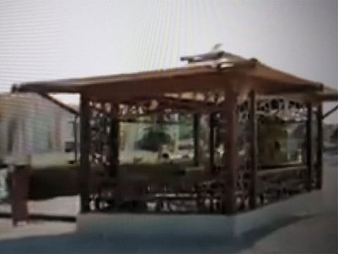 The gazebo-like structure has been built to promote socialising and introduce tourists to the Emirati culture.