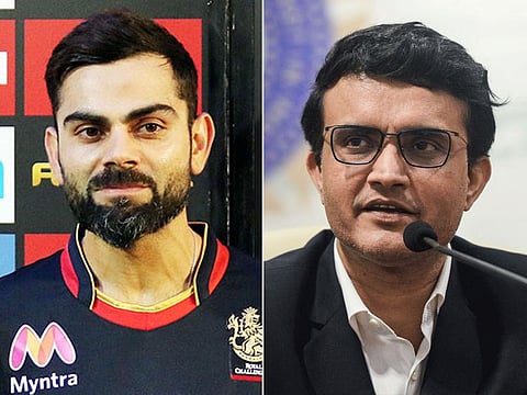Indian cricket captain Virat Kohli (left) and Sourav Ganguly have been brand ambassadors of online gaming companies promoting 'Fantasy cricket.'