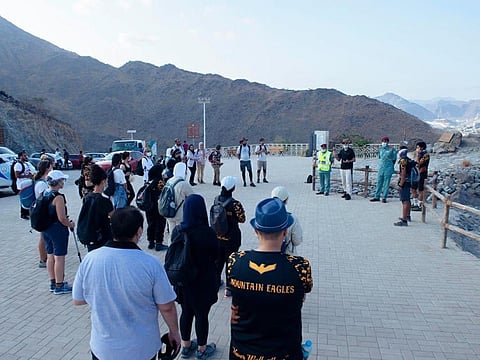 Trekkers at Khor Fakkan