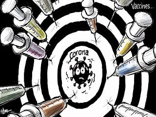 Cartoon: Success of vaccines important milestone in fight against coronavirus