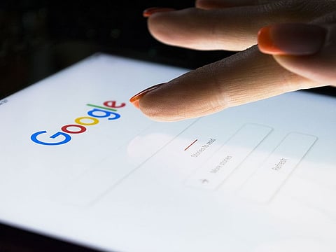  Alphabet shares slid as much as 9% during regular trading with volumes nearly three times the 50-day moving average.