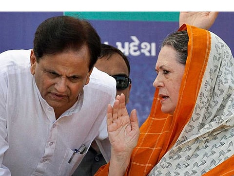 Ahmed Patel with Sonia Gandhi 