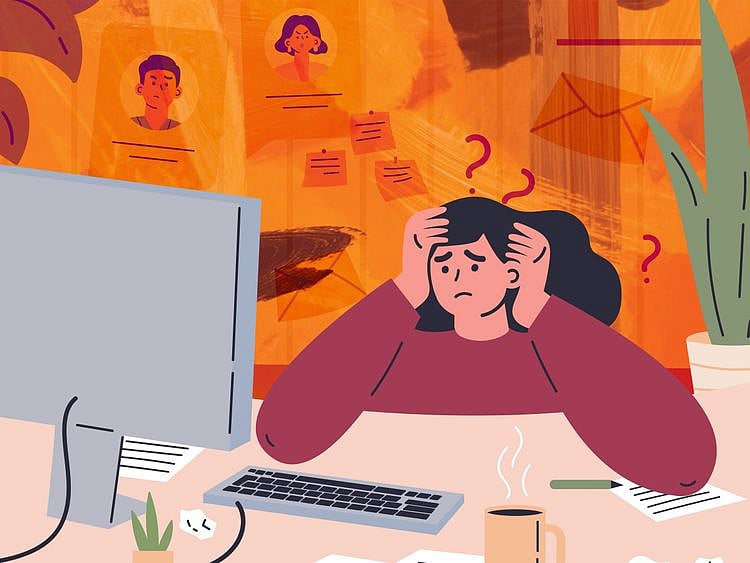 Work from home stress