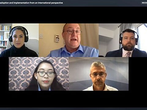 Speakers during the  ‘Gess Edtech Virtual Summit Dubai’ on Wednesday.