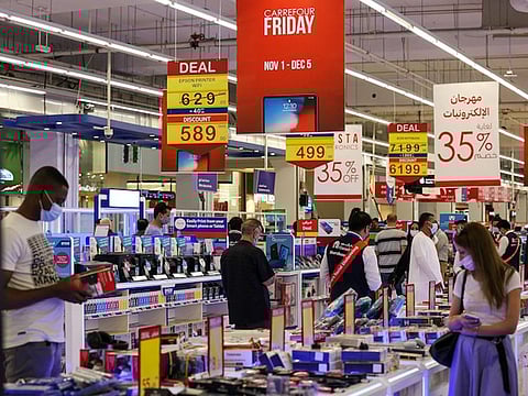 Shoppers are out to make the most of the attractive discounts that shops are offering