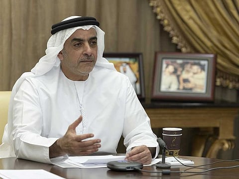 Lt. General Sheikh Saif bin Zayed Al Nahyan, Deputy Prime Minister and Minister of Interior, attended the virtual ceremony for Aqdar E-Safe schools initiative launch.