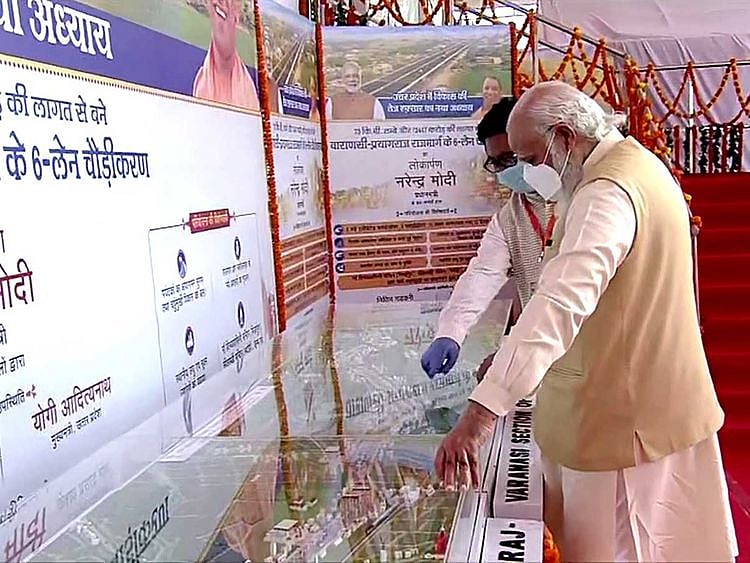 Narendra Modi India varanasi highway