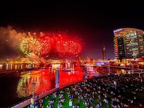 File photo of UAE National Day fireworks at Festival City Dubai