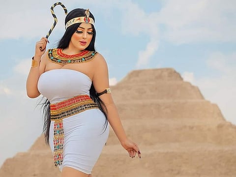 Fashion model Salma Al Shimi and her photographer were arrested earlier this week for taking indecent photos at the pyramids and other monuments in Giza south of Cairo.