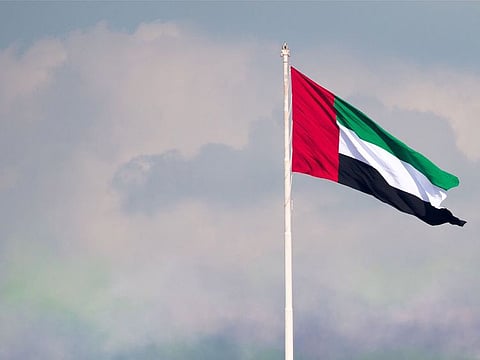 UAE flag.